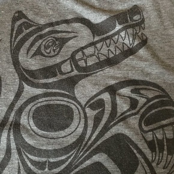 Canadian Werewolf Cotton Blend Racerback Tank Top - Picture 4 of 13